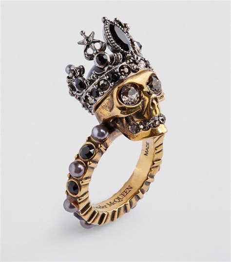 alexander mcqueen skull charm ring.